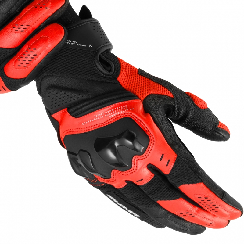 „Shima Spark 3.0“ motociklo pirštinės, fluorescencinės raudonos