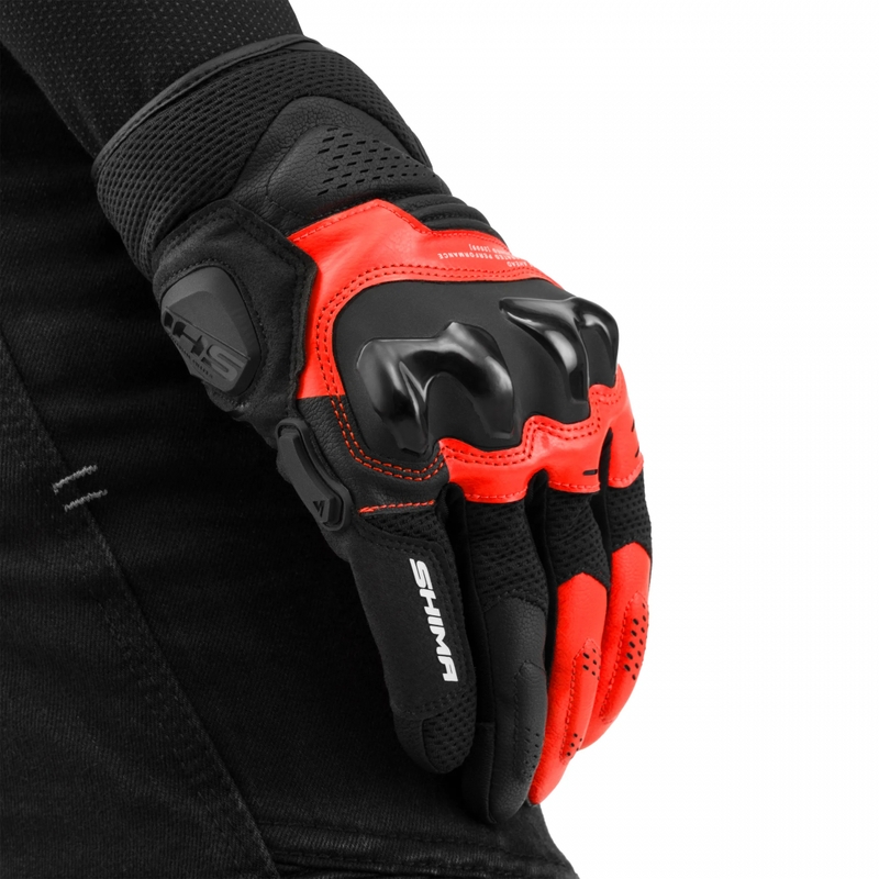 „Shima Spark 3.0“ motociklo pirštinės, fluorescencinės raudonos