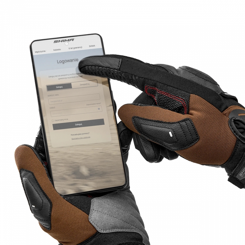 Shima Blaze 3.0 motociklo pirštinės rudos