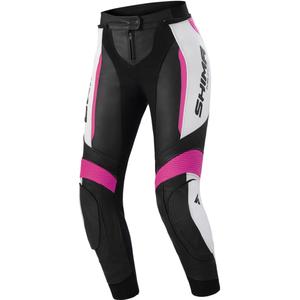 Moteriškos motociklo kelnės Shima Miura 2.0 juodos-fluorescencinės rožinės