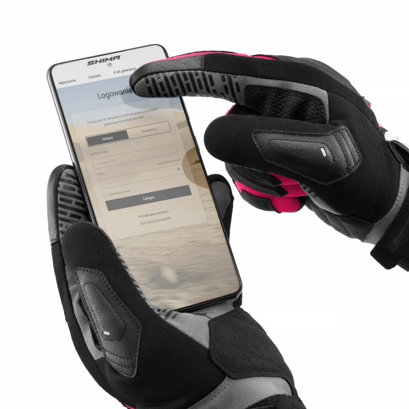 Moteriškos motociklo pirštinės Shima Blaze 3.0, rožinės