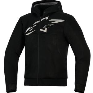 „Alpinestars Chrome Superairflow“ motociklo džemperis, juodas-tamsiai pilkas-baltas
