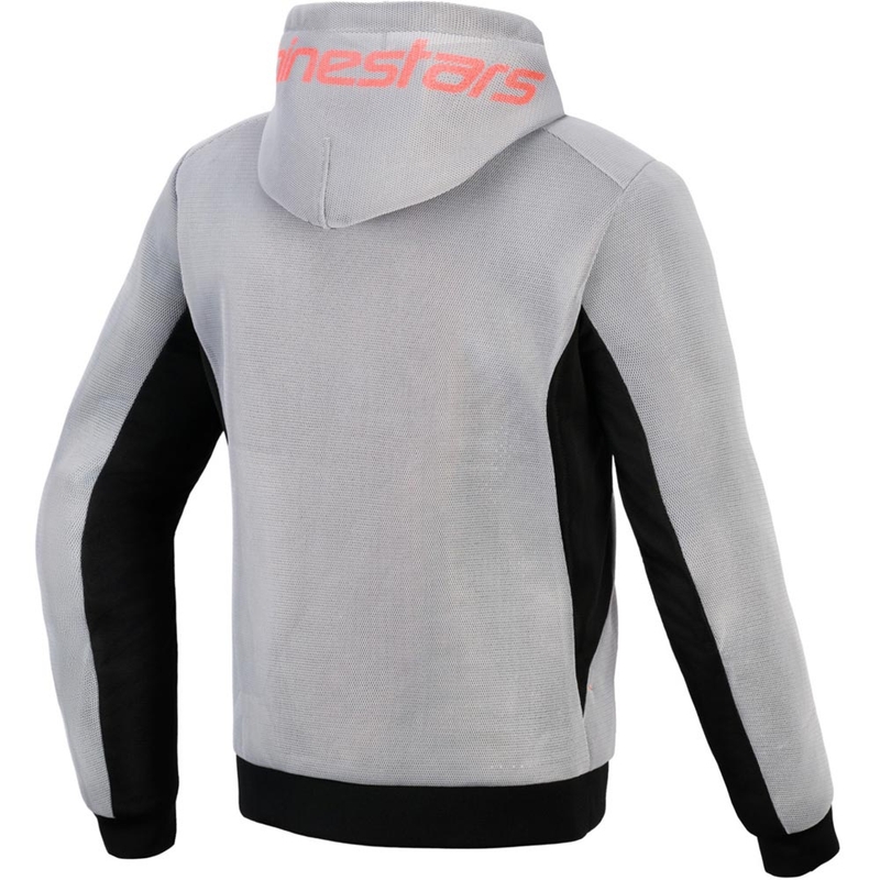 „Alpinestars Chrome Superairflow“ motociklo džemperis juodas-šviesiai pilkas-fluorescencinė raudona spalva