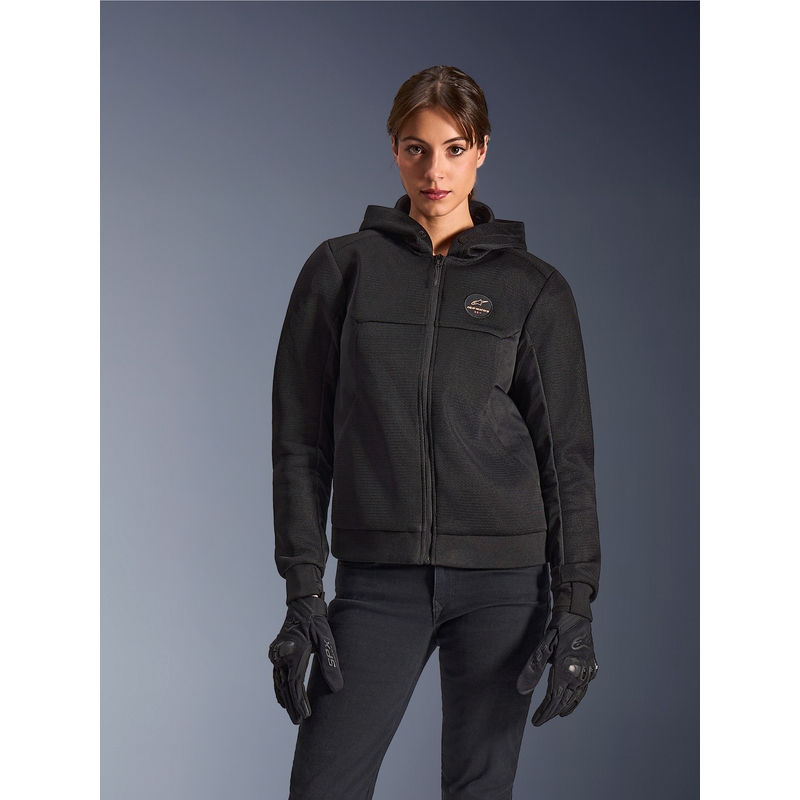 Alpinestars Stella Chrome Superairflow moteriška motociklo striukė, juoda-vario spalvos