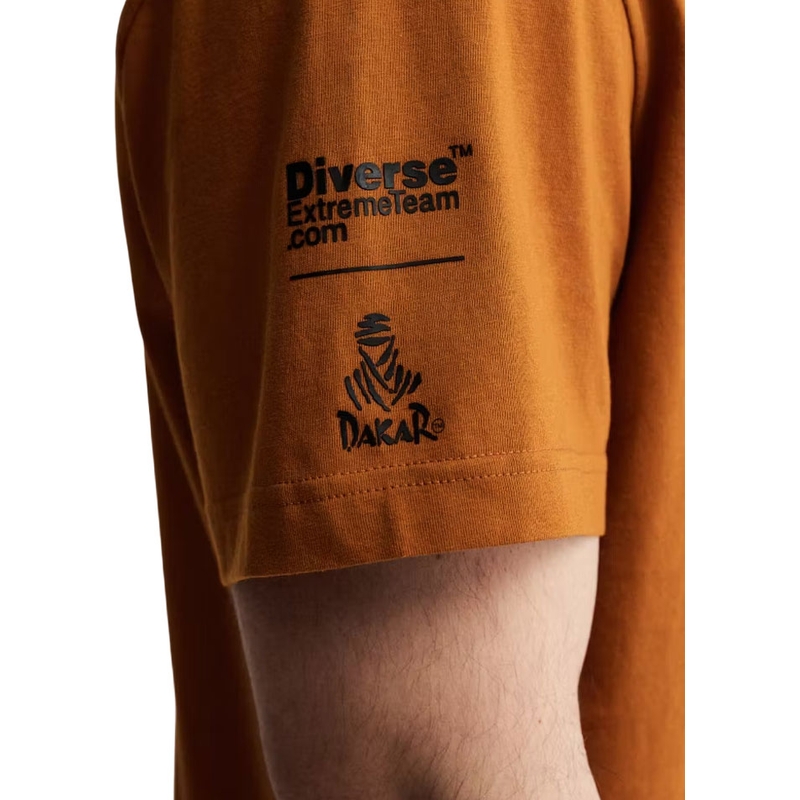 Dakaro logotipo 263 marškinėliai rudi