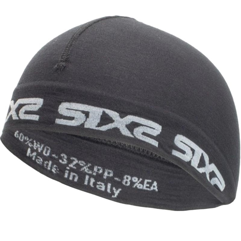 Merino kepurė SIXS SCX Merinos juoda