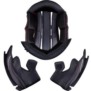MT Atom 2 SV motociklo šalmo pakaitinis vidus, juodas