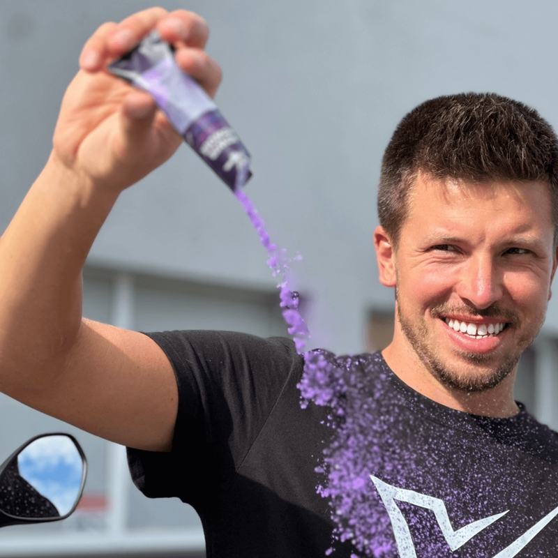 Miltelių pavidalo motociklų šampūnas XzoneRide® Power Powder-Moto Wash 60 g