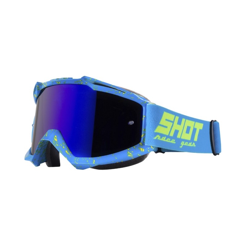 Motokrosové brýle Shot Iris Scratch modro-fluo žluté výprodej