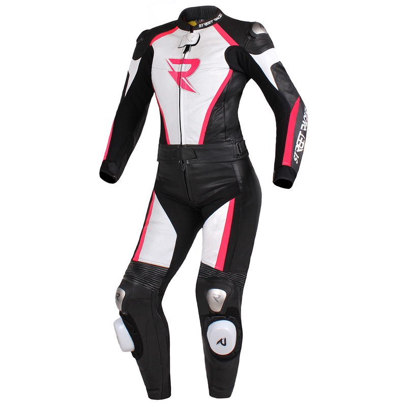 Moteriškas kombinezonas Street Racer Kiara black-white-fluo pink išpardavimas