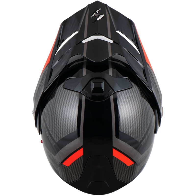Scorpion ADX-2 LEWIS atlenkiamas motociklo šalmas juodas-raudonas