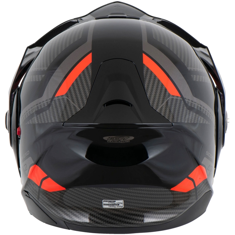 Scorpion ADX-2 LEWIS atlenkiamas motociklo šalmas juodas-raudonas