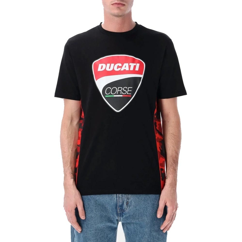 Ducati Corse CAMU DETAILS marškinėliai juodi