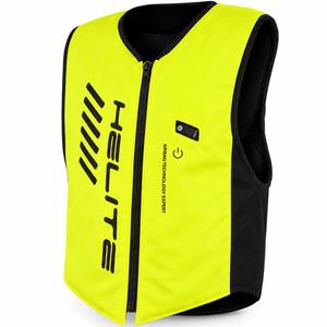 Helite dviguba vėžlio tipo Hivis liemenė su oro pagalve, žalia-geltona