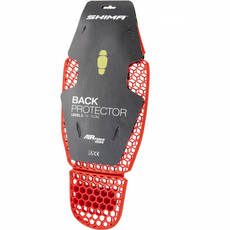 Nugaros apsauga Shima AIRFORCE FLEXX CB21F raudona