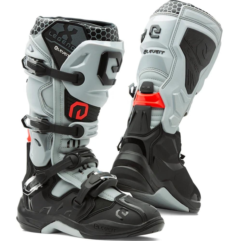 Eleveit X-Legend EVO motokroso batai juodi-pilki