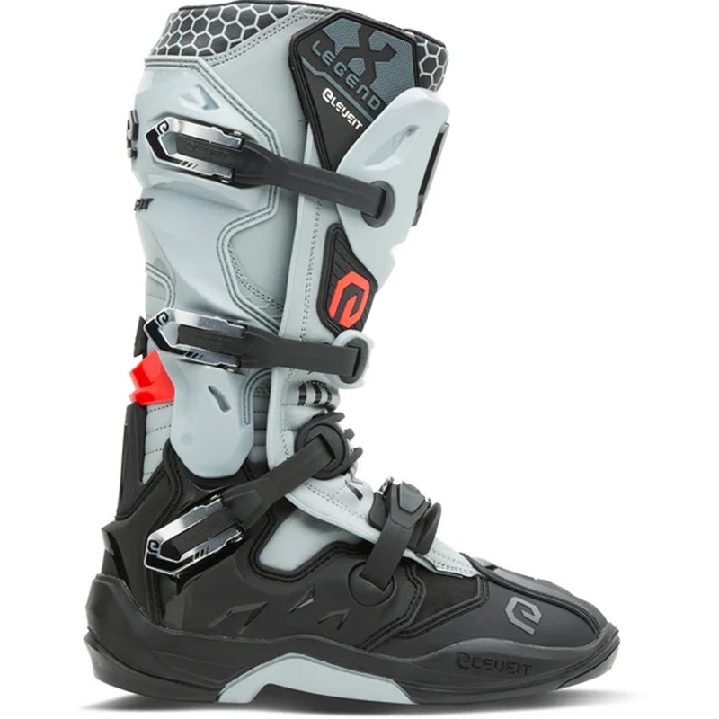 Eleveit X-Legend EVO motokroso batai juodi-pilki