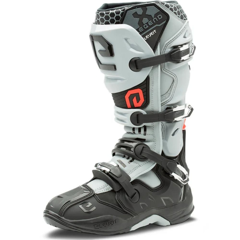 Eleveit X-Legend EVO motokroso batai juodi-pilki
