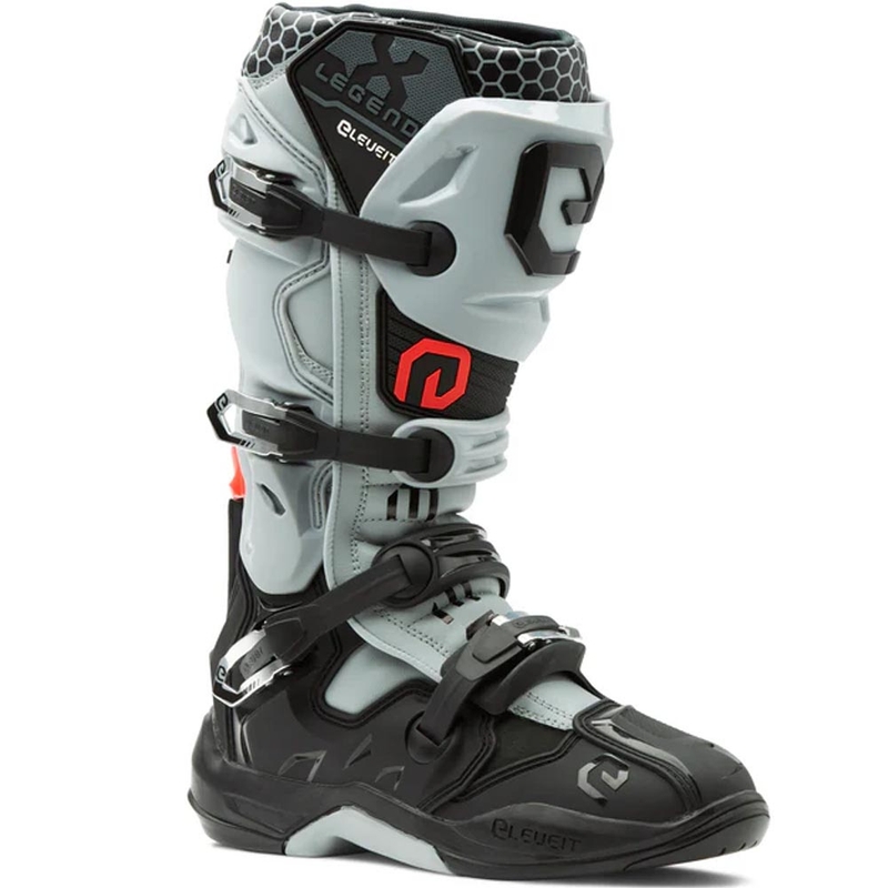Eleveit X-Legend EVO motokroso batai juodi-pilki