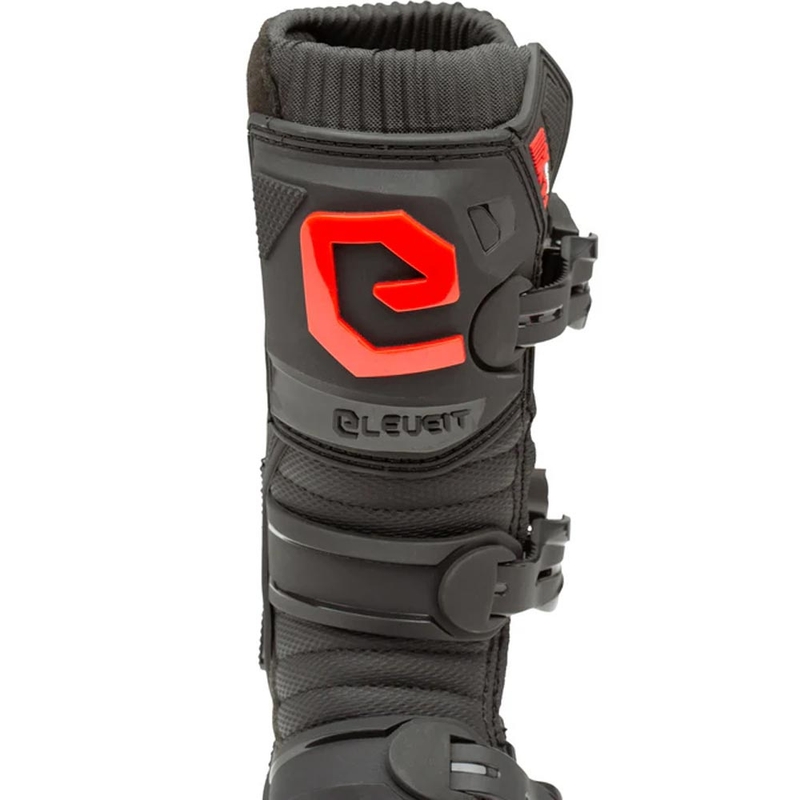 Eleveit X-Peak vaikiški motokroso batai juodi-raudoni