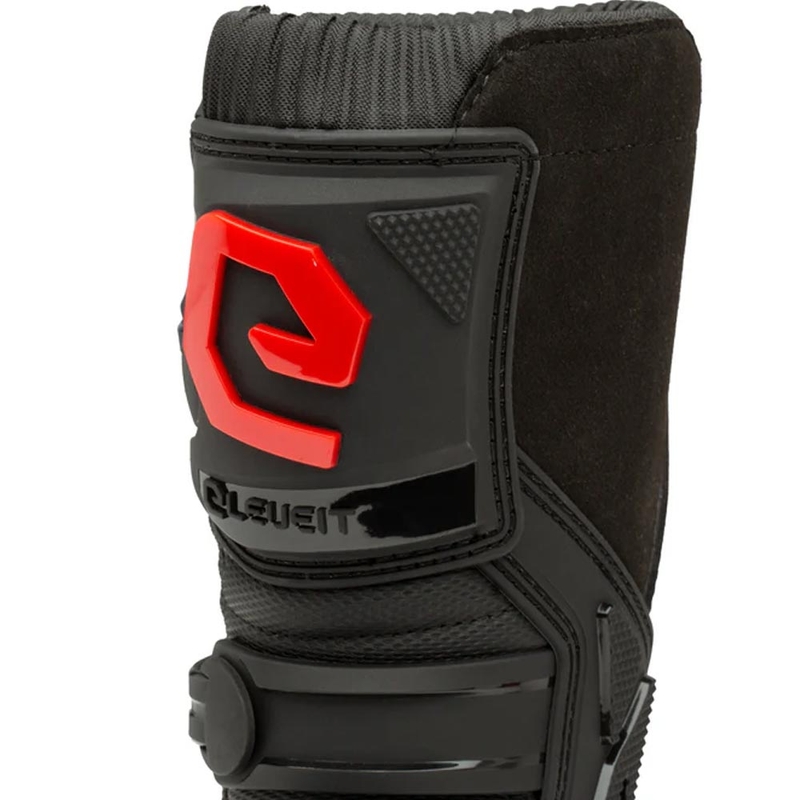 Eleveit X-Peak vaikiški motokroso batai juodi-raudoni