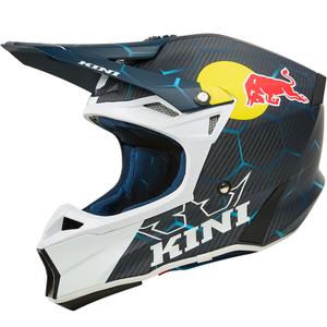 Motokroso šalmas KINI Red Bull MXC2 2.0 mėlyna-balta