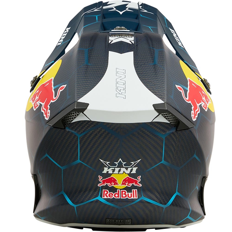 Motokroso šalmas KINI Red Bull MXC2 2.0 mėlyna-balta