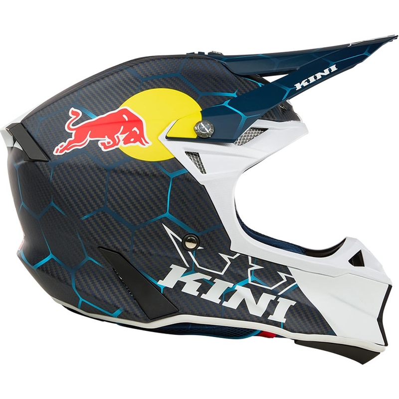 Motokroso šalmas KINI Red Bull MXC2 2.0 mėlyna-balta
