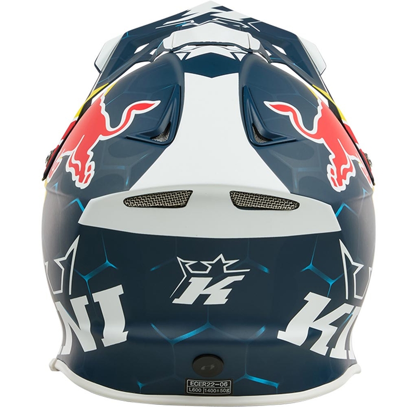 Motokroso šalmas KINI Red Bull MXC1 1.0 mėlyna-balta