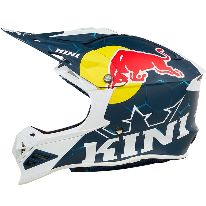 Motokroso šalmas KINI Red Bull MXC1 1.0 mėlyna-balta