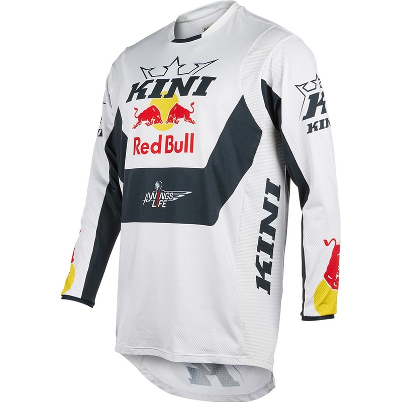 KINI Red Bull MXC 1.0 motokroso marškinėliai balti