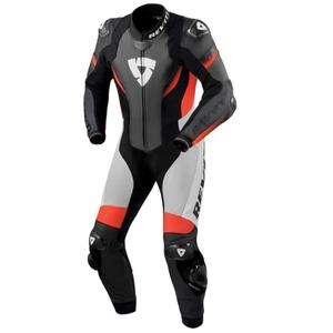 "Revit Control" juoda-fluo raudona odos motociklininko kombinezonas
