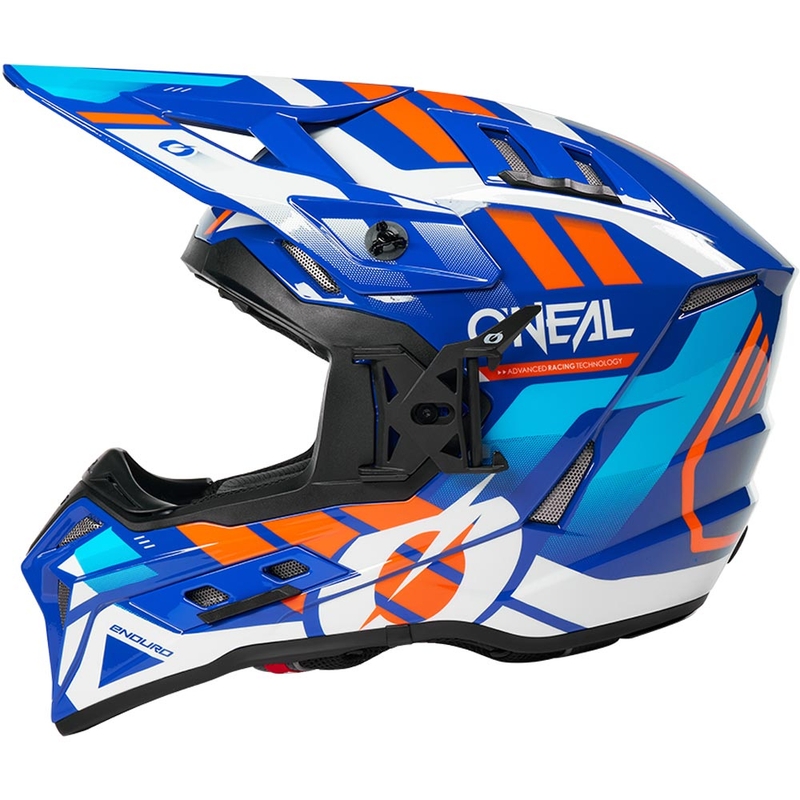 Motokroso šalmas O´Neal EX-SRS Dust mėlyna-oranžinė
