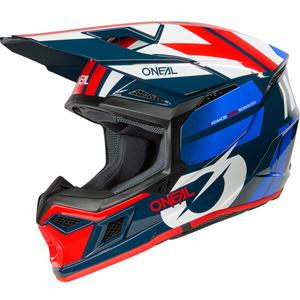 Motokroso šalmas O´Neal 3SRS Ride mėlyna-balta-raudona
