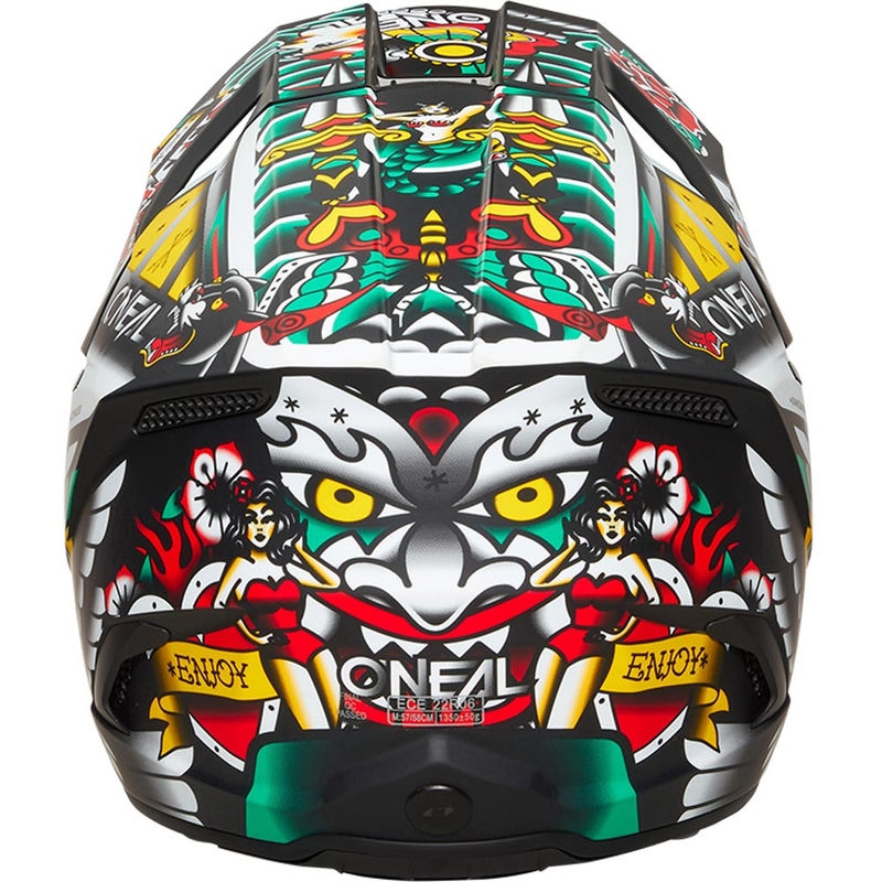 Vaikiškas motokroso šalmas O'Neal 3SRS Inked daugiaspalvis