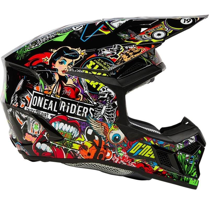 O'Neal 3SRS Crank motokroso šalmas, daugiaspalvis