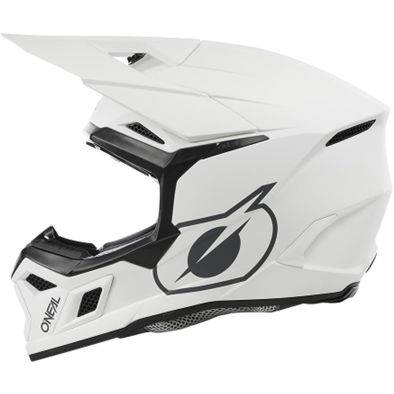 Motokroso šalmas O´Neal 3SRS Solid matinė balta