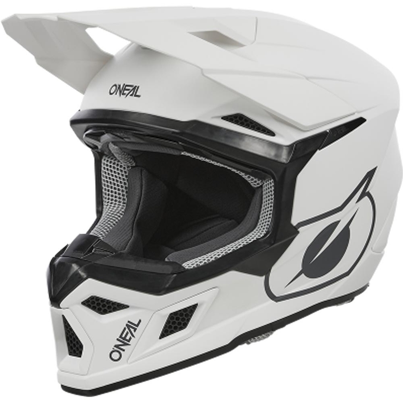 Motokroso šalmas O´Neal 3SRS Solid matinė balta