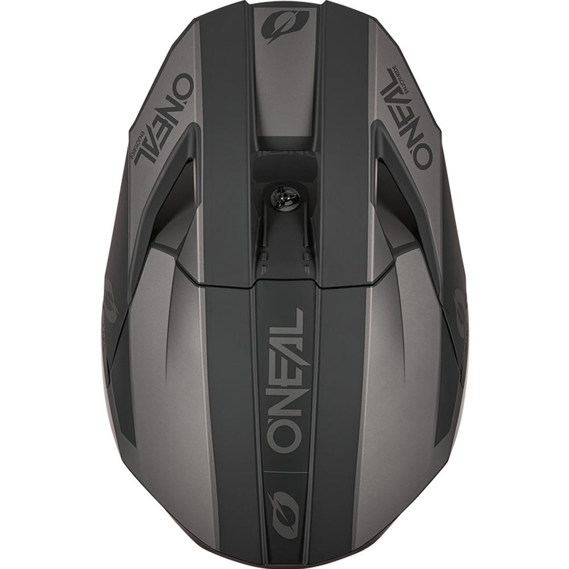 Motokroso šalmas O´Neal 3SRS Solid matinė juoda-pilka