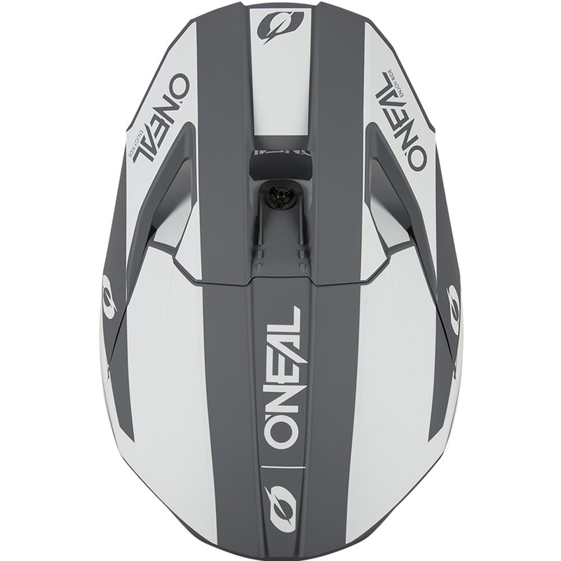 Motokroso šalmas O´Neal 3SRS Solid matinė balta-pilka