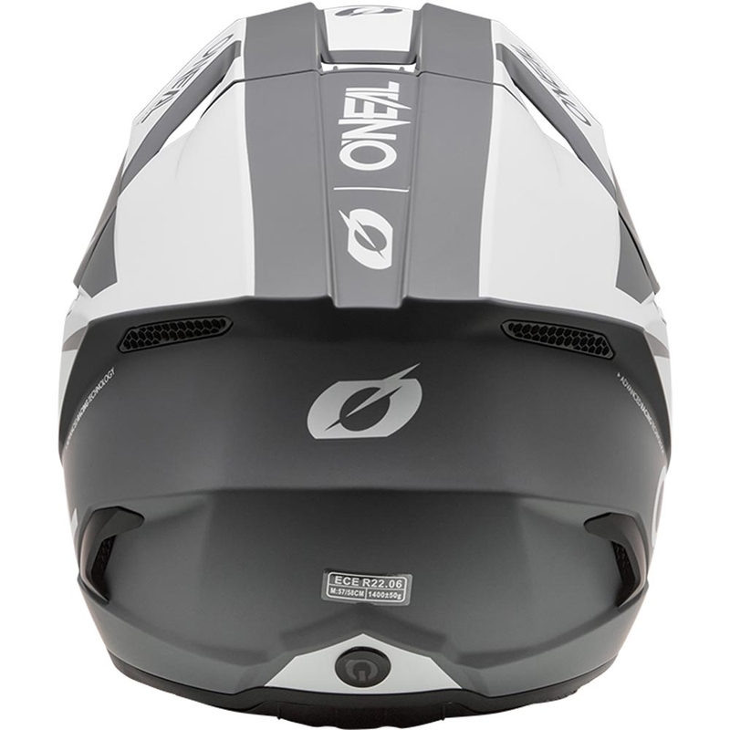 Motokroso šalmas O´Neal 3SRS Solid matinė balta-pilka