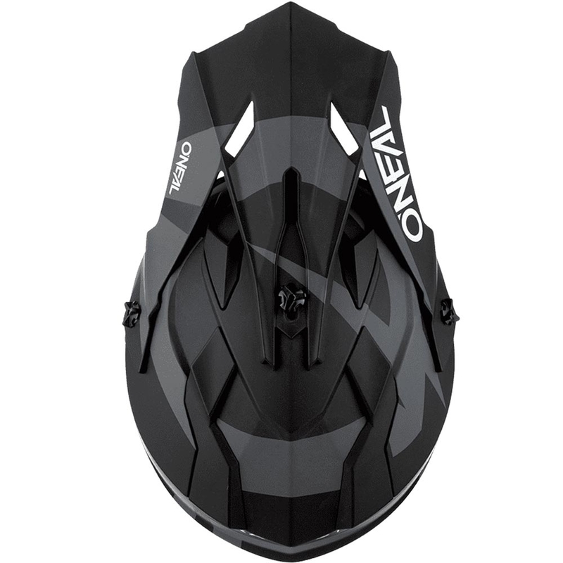 Motokroso šalmas O´Neal 2SRS Slick juoda-pilka