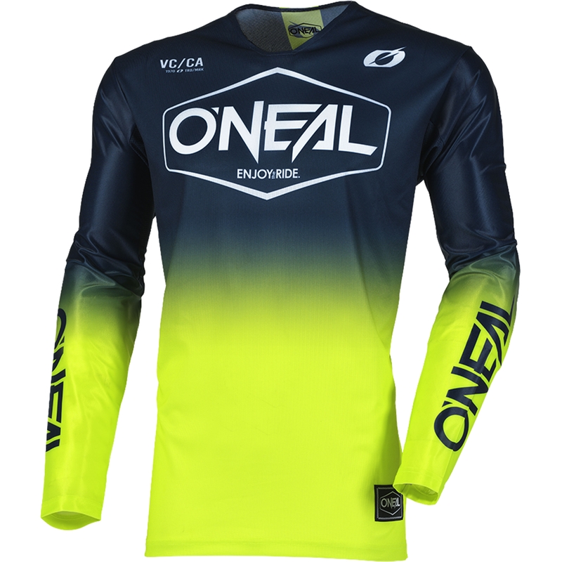 O'Neal Mayhem Hexx motokroso marškinėliai mėlyni-geltoni