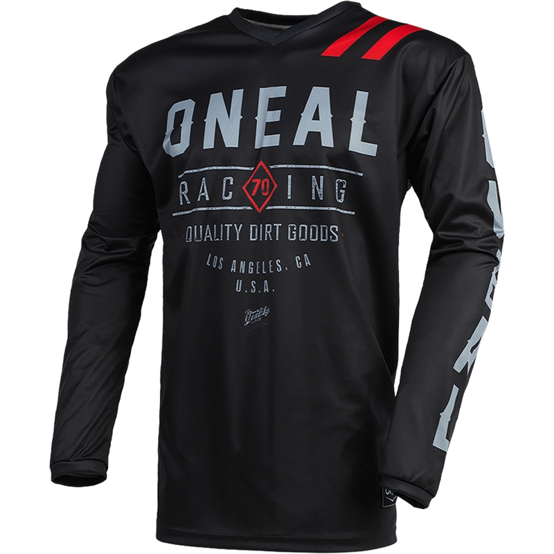 O´Neal Element Dirt motokroso marškinėliai juodi-pilki