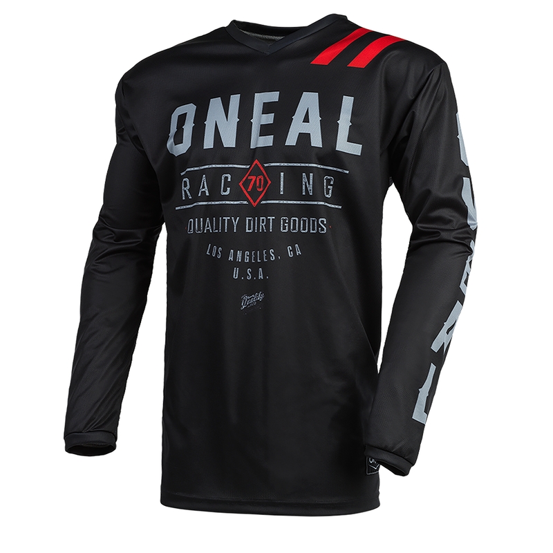 O´Neal Element Dirt motokroso marškinėliai juodi-pilki
