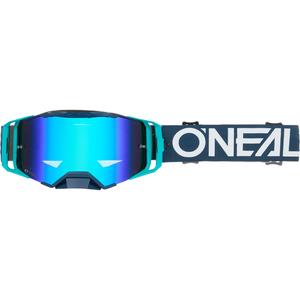Motokroso akiniai O´Neal B-33 Hexa mėlyni (iridžio mėlynumo plexiglass)