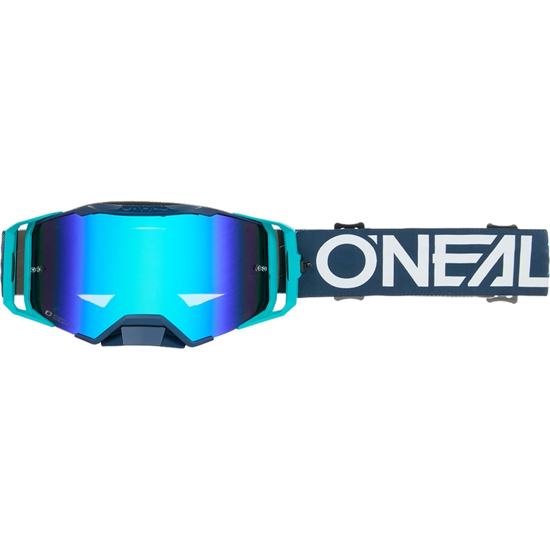 Motokroso akiniai O´Neal B-33 Hexa mėlyni (iridžio mėlynumo plexiglass)