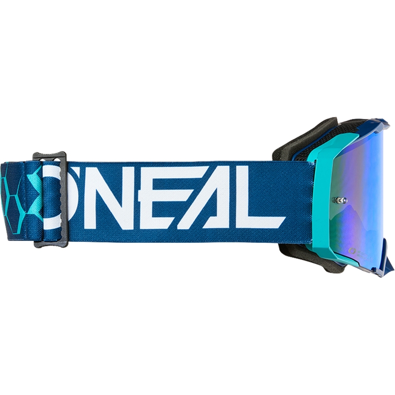 Motokroso akiniai O´Neal B-33 Hexa mėlyni (iridžio mėlynumo plexiglass)
