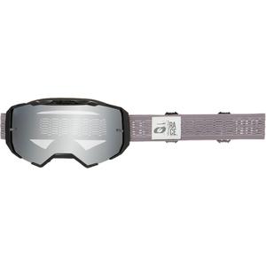 Motokroso akiniai O´Neal B-22 Static pilki (sidabrinio veidrodinio stiklo)