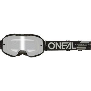 Motokroso akiniai O´Neal B-10 Solid black (veidrodinis sidabrinis plexiglass)